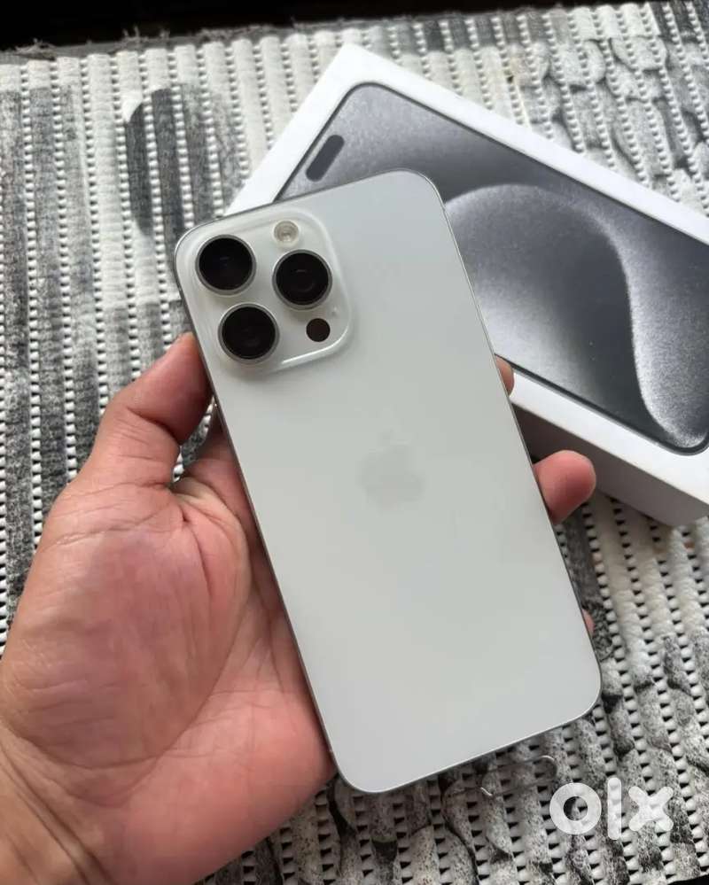IPHONE 15PROMAX 256GB WHITE COLOUR GOOD CONDITION WITH BILL BOX