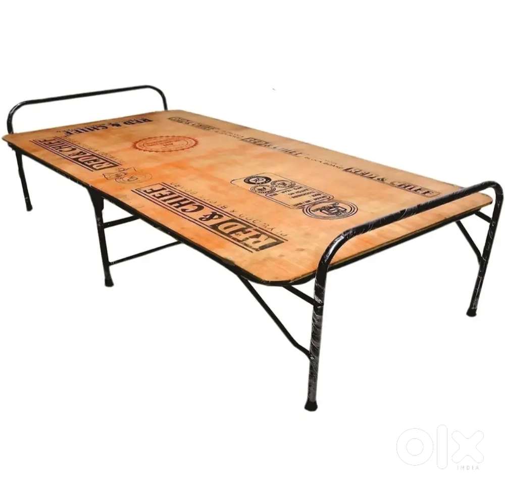 Wooden folding bed और shelf rack