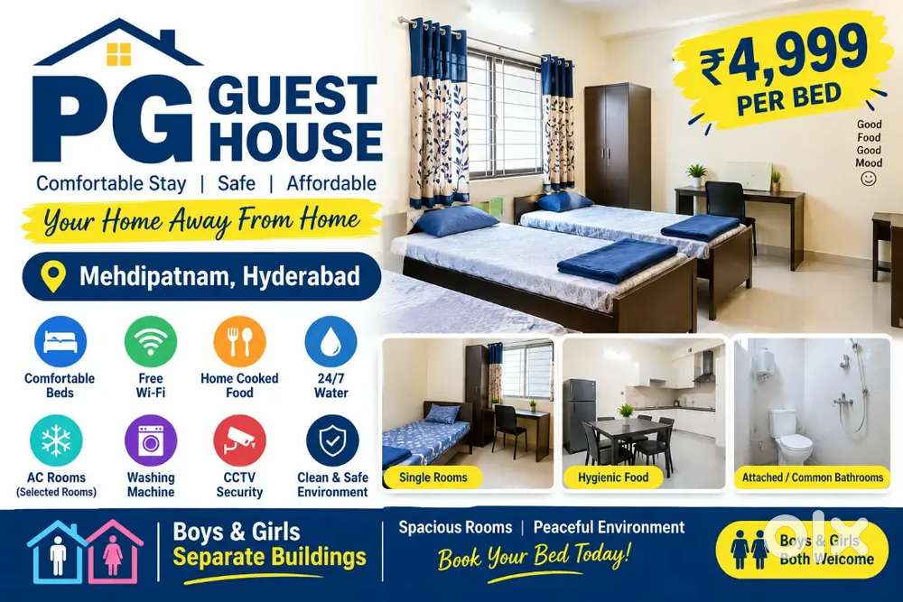 PG with meals ₹4999/-