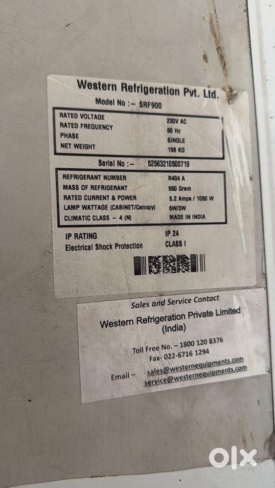 Visi coller dfridge western company 1050 liters - Fridges in
