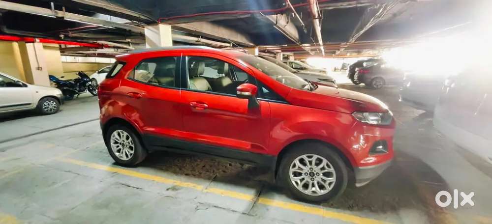 Ford Ecosport Orange Colour Well Mantain Good Condition