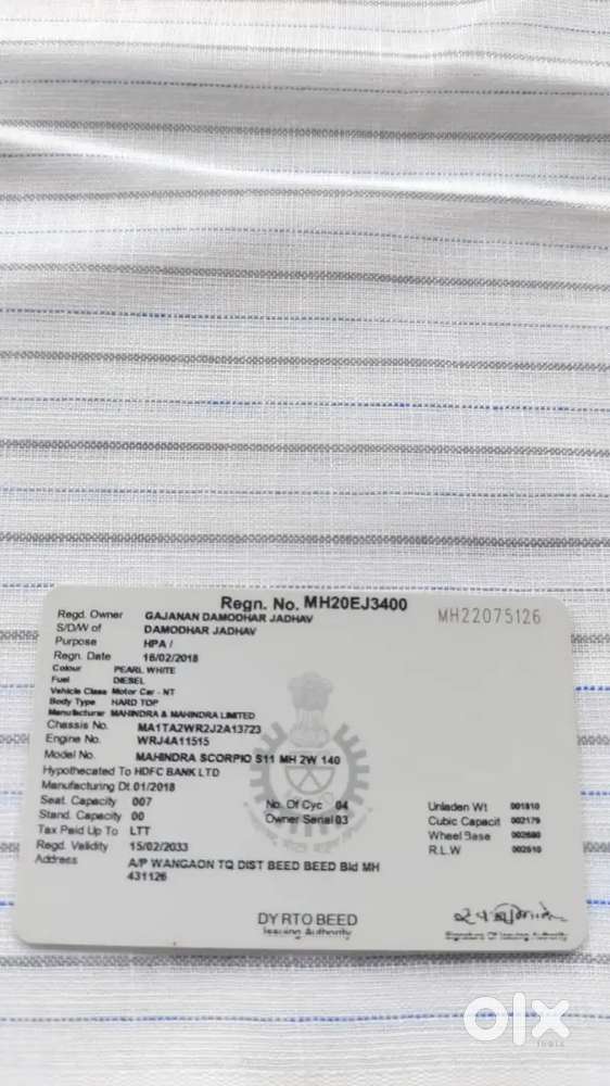 Mahindra Scorpio Classic 2018 Disel