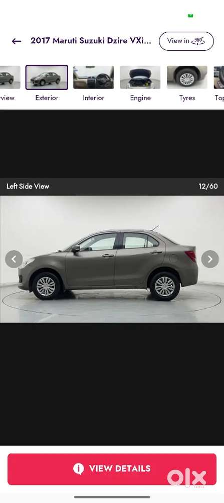 Maruti Suzuki Dzire 2017 Petrol 58500 Km Driven