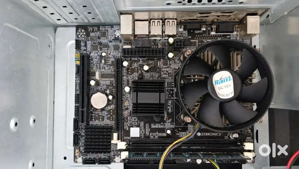 Zebronics G41 Motherboard Combo - CPU + 2GB RAM + Fan - Full Working