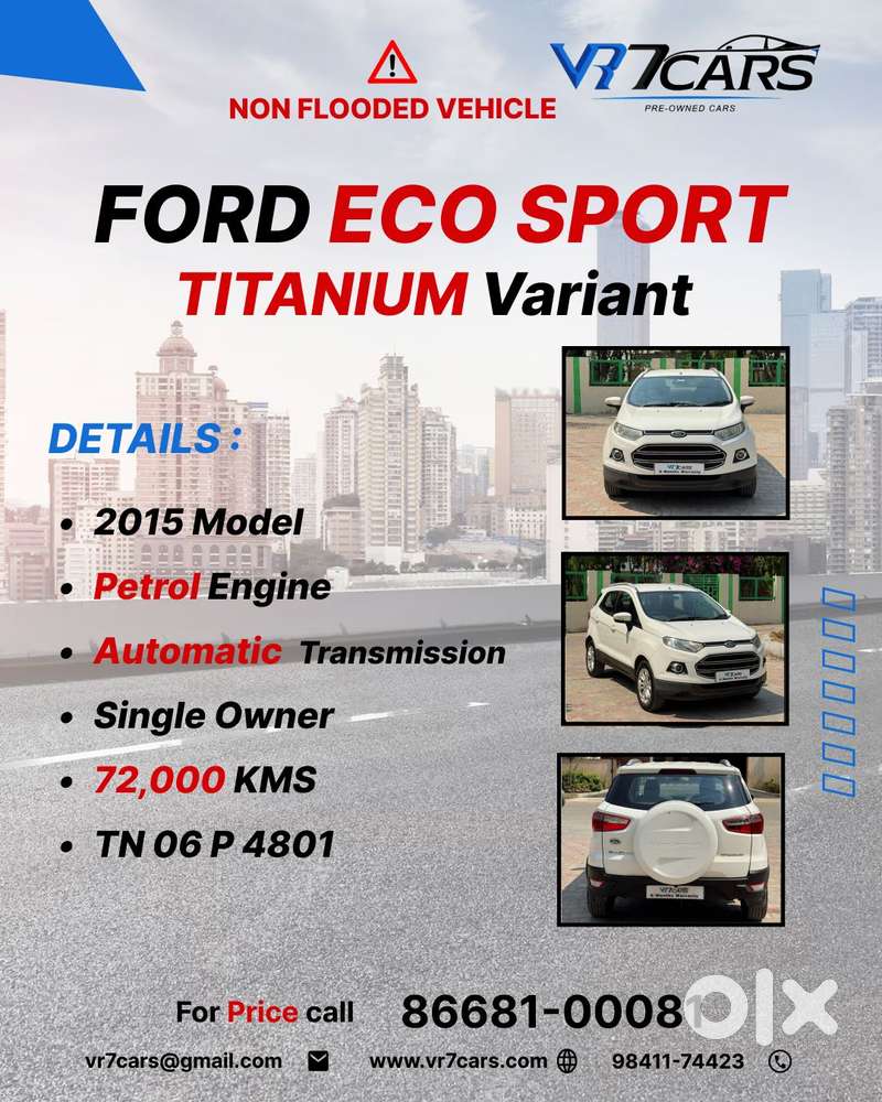 Ford Ecosport 1.5 Ti Vct At Titanium Be, 2015, Petrol