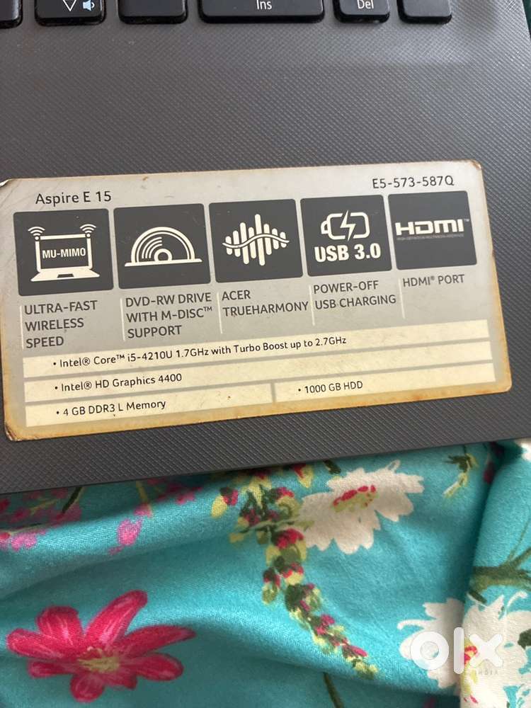 Acer Aspire E15 Laptop – Intel i5, 1TB HDD, 8GB RAM (Good Condition)