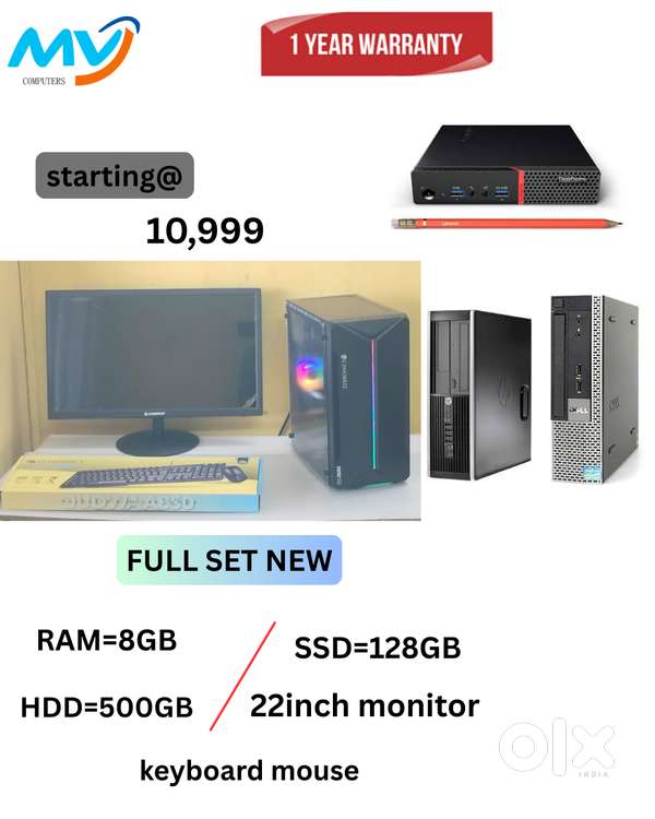 New Full Set  CPU - i5 Process  Monitor  Keyboard Mouse