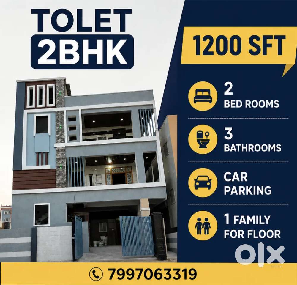 2bhk for rent only families