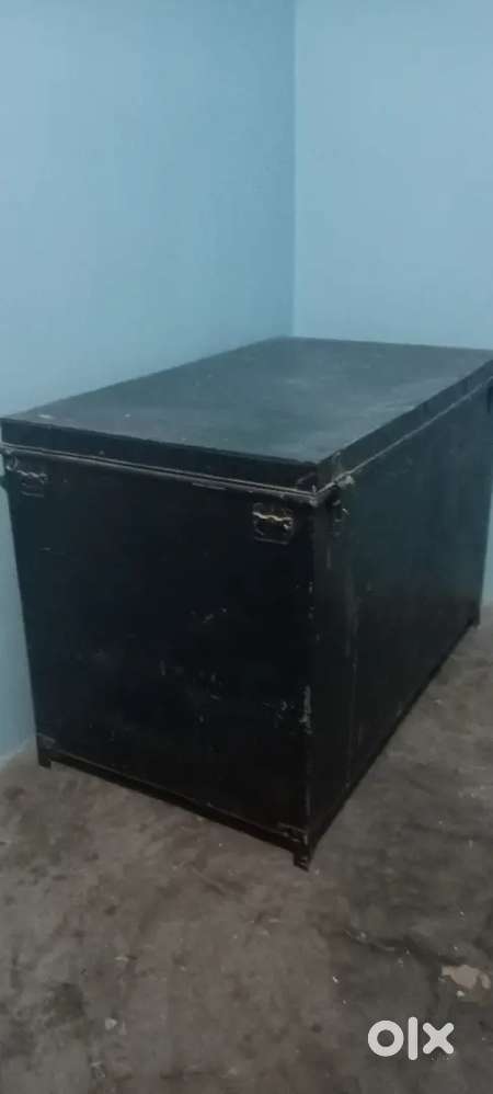 Large Steel box size  L-55,B-32,D-32inches strong and good condition