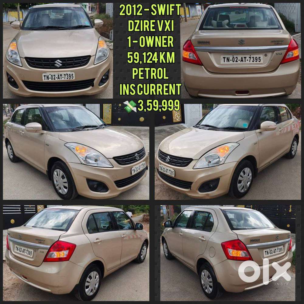 Maruti Suzuki Swift Dzire 1.2 Vxi Bsiv, 2012, Petrol