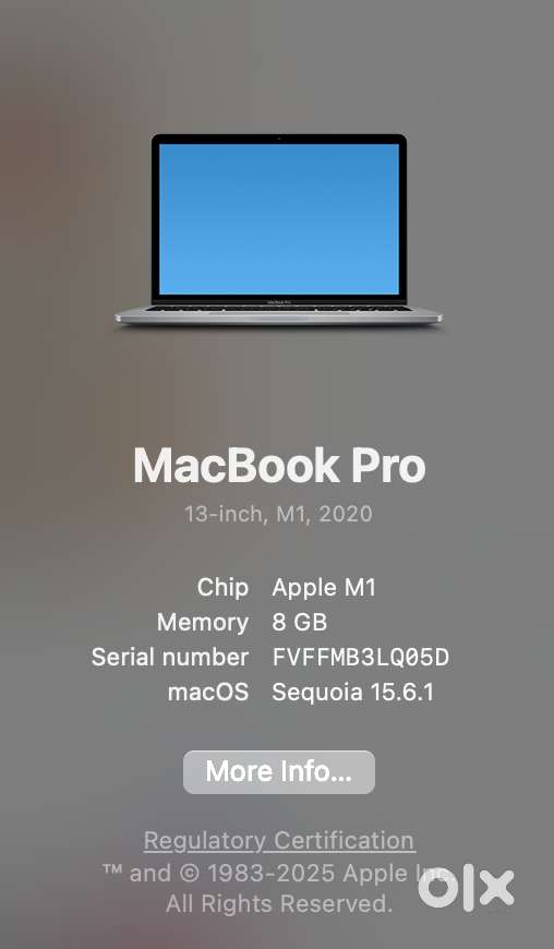 Macbook Pro M1 2020 in India, Free classifieds in India | OLX