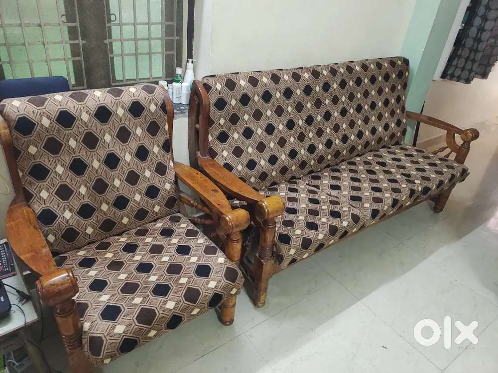 Sofa set (Wooden frame)
