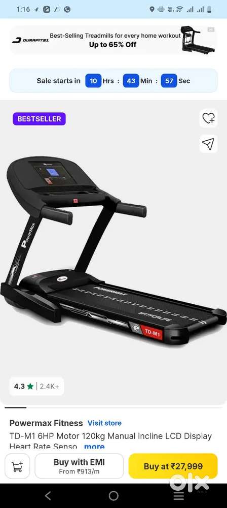 Urbana trek power max treadmill