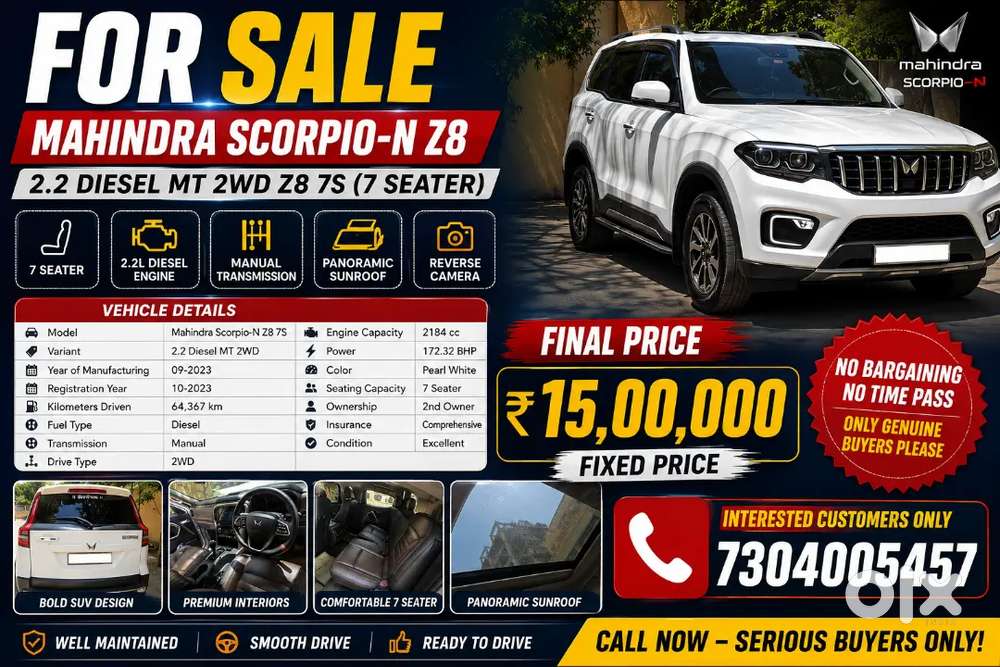 Mahindra Scorpio-n 2023 Diesel Manual