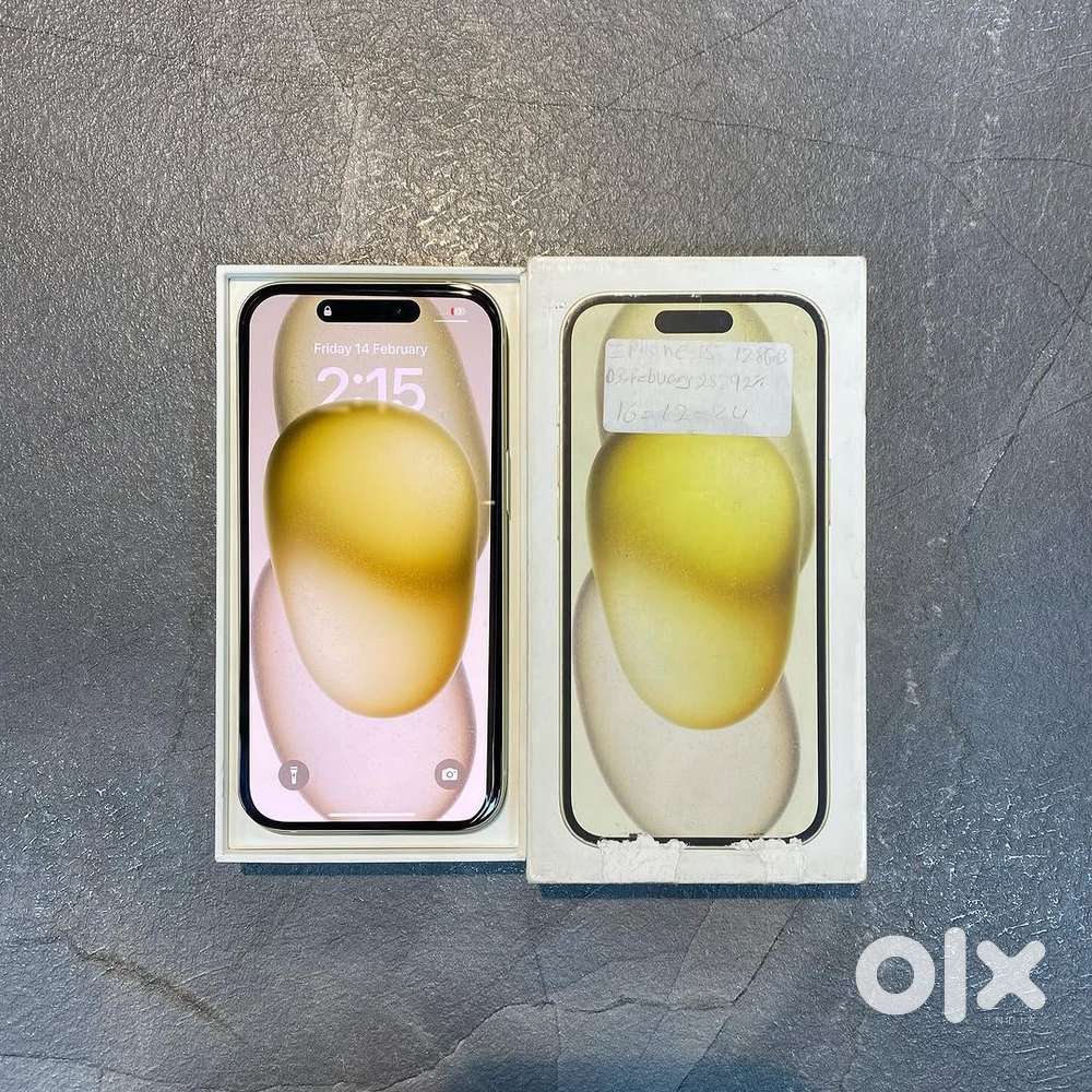 Selling my iphone 15 with bill box in good condition.