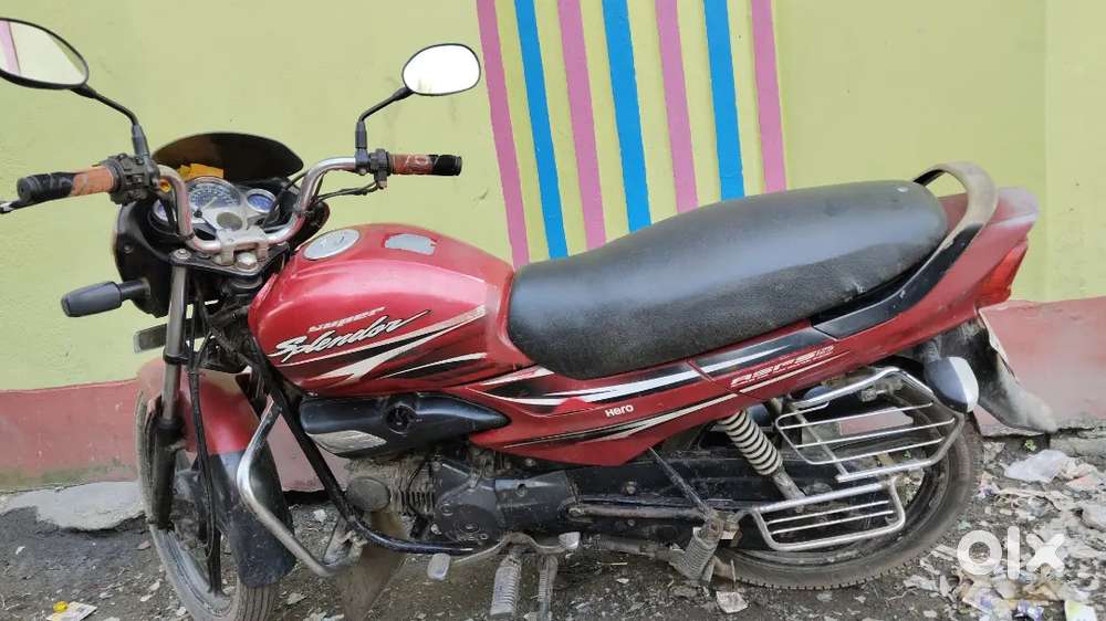 Splendor Old Hero Super Splendor Bike Red Colour Hero Honda