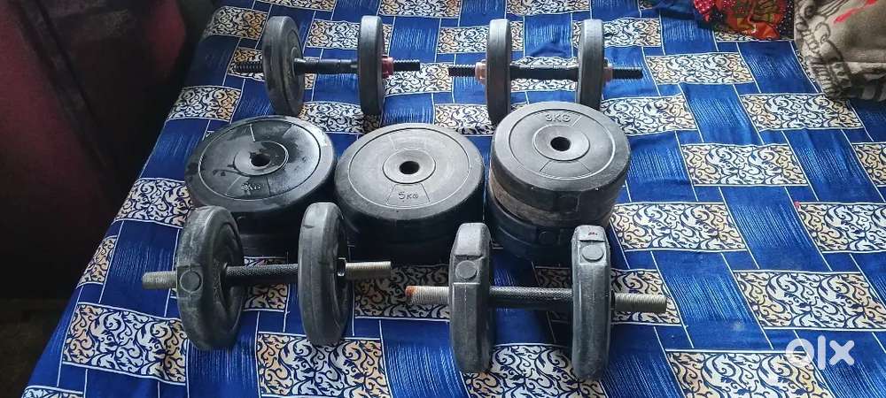 Gym equipment dumbbells
