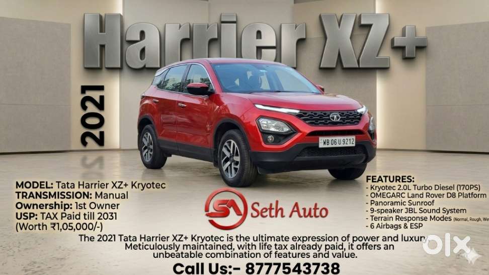 Tata Harrier Xz, 2021, Diesel