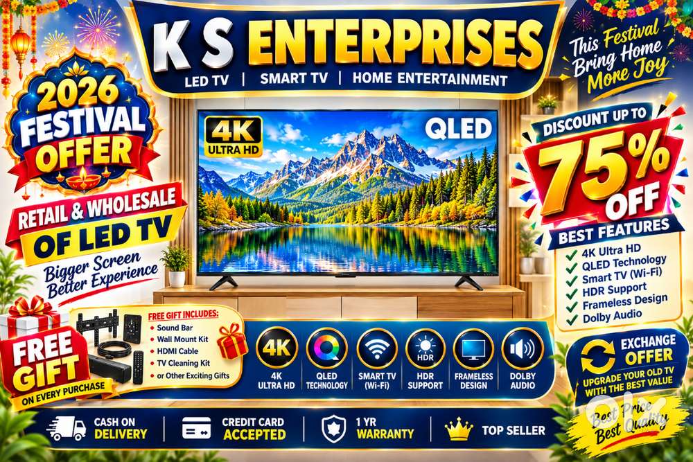 DIWALI SALE 43 INCH SMART LED TV, 4K UHD LED TV IN 13,499/- ONLY.