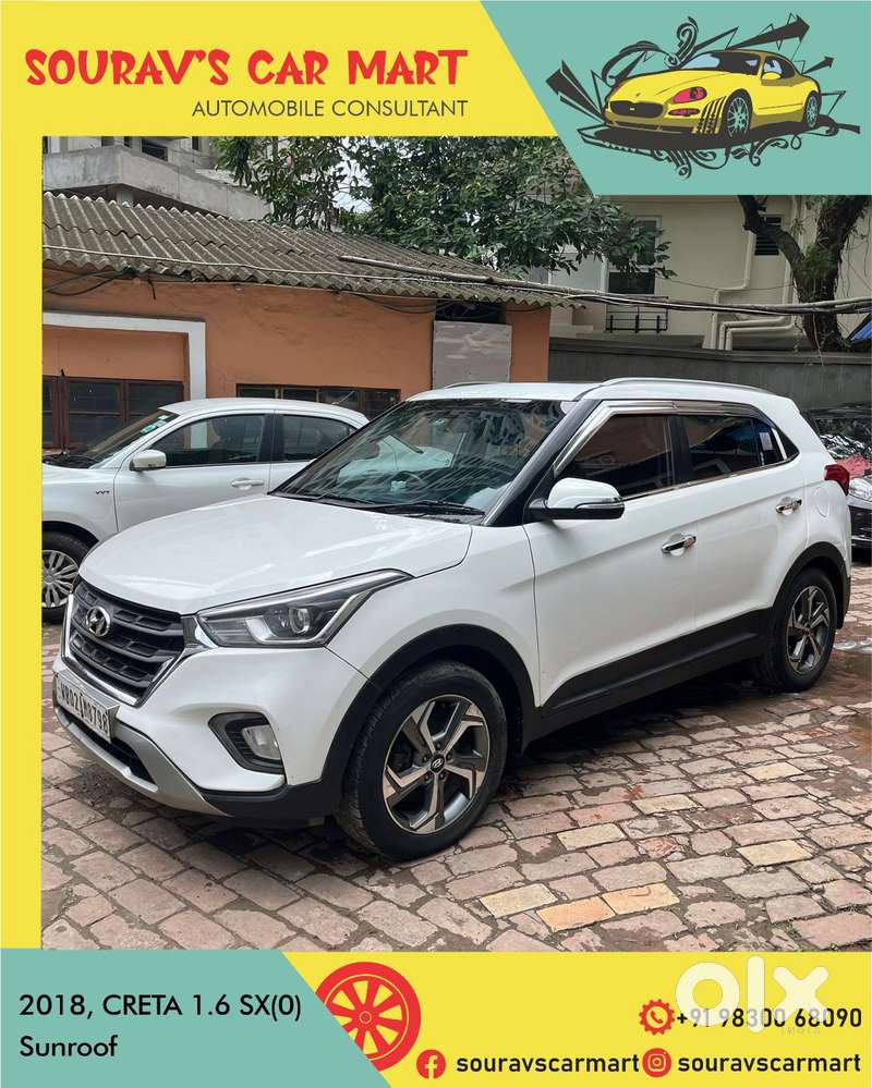 Hyundai Creta 1.6 Sx (o) Vtvt, 2018, Petrol
