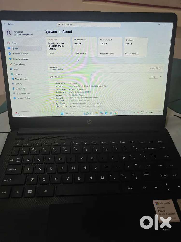 HP Laptop - Intel Core i3