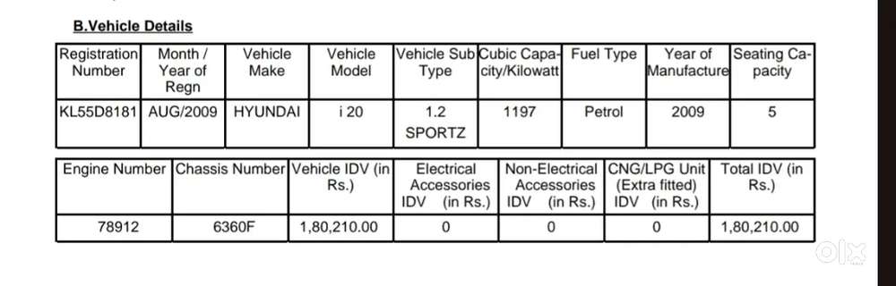 Hyundai I20 1.2 Asta 2009
