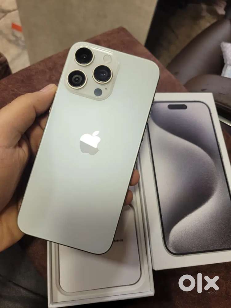 APPLE IPHONE 15PROMAX WHITE COLOR 256GB CONDITION LIKE NEW BOX BILL AL