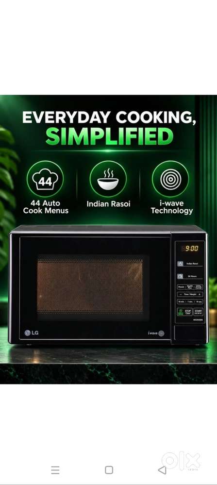 LG 20 L Solo Microwave Oven (MS2043DB.DB1QILN, Black New Sealed Pack
