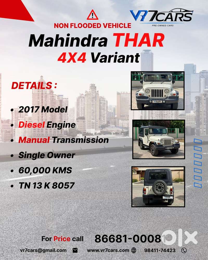 Mahindra Thar Crde Abs, 2017, Diesel