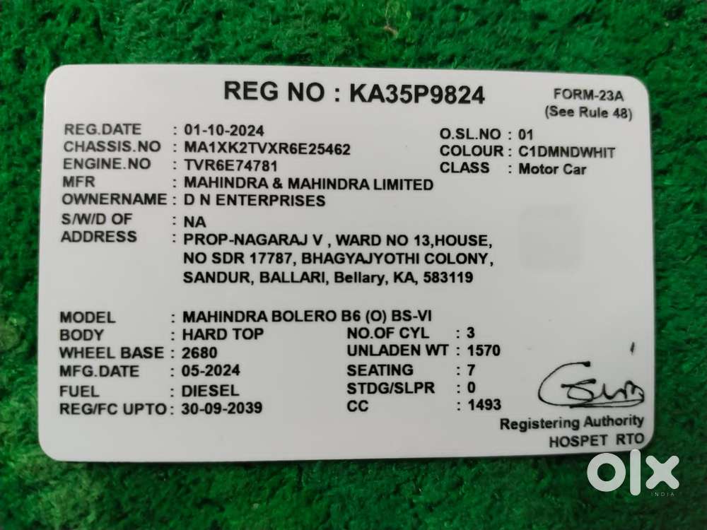 Mahindra Bolero Plus Ac, 2024, Diesel