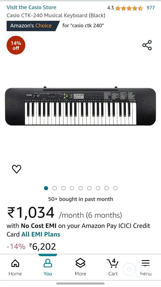 Casio ctk 240 online price