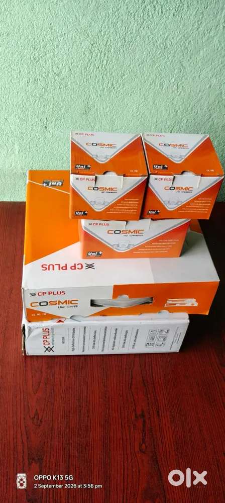2 dvr 4 and 3 cameras cp plus