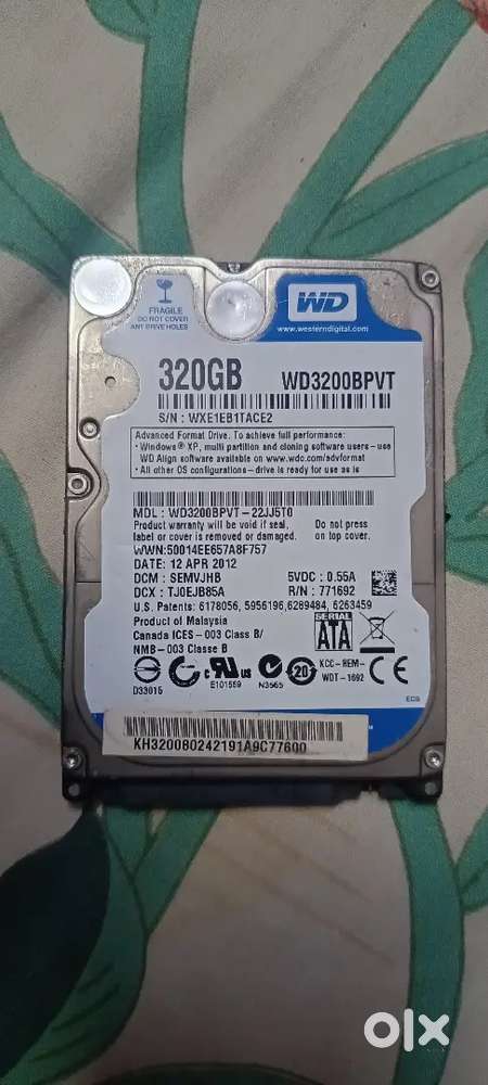 WD 320GB 2.5 Laptop Hard Drive (SATA) – Fully Working