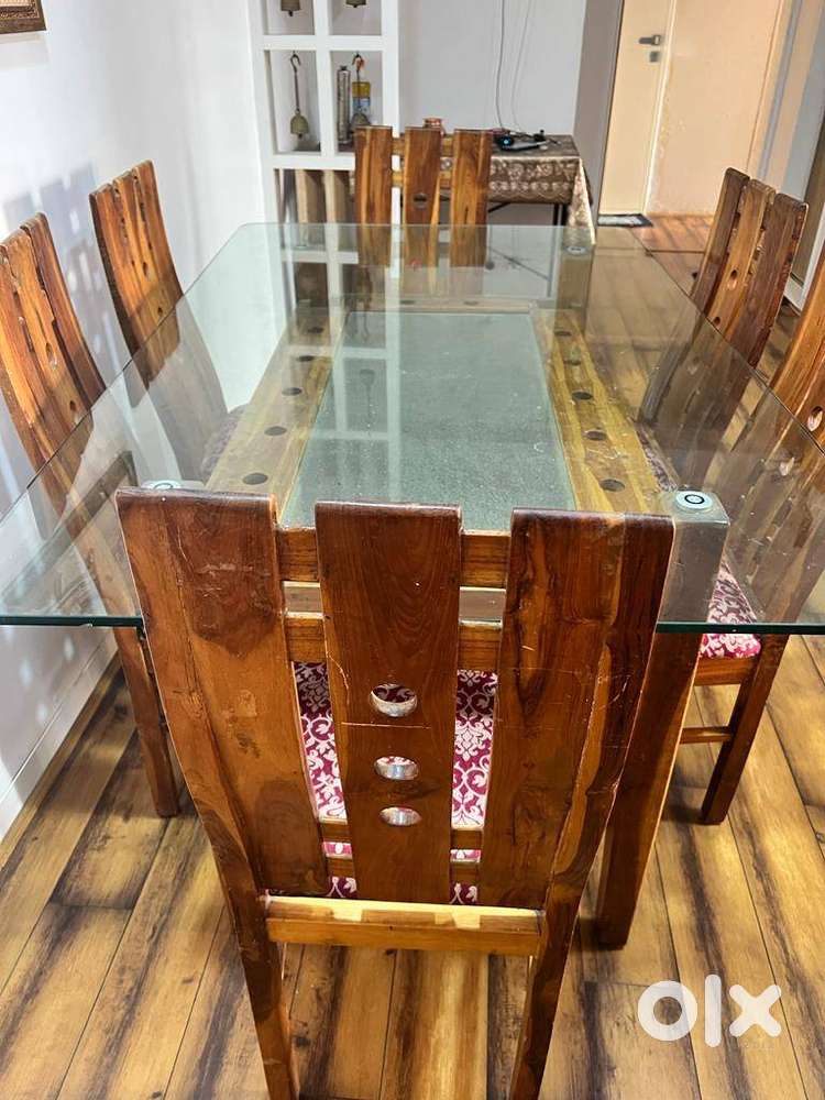 Wooden Dining Table 6 Seater in India, Free classifieds in India | OLX