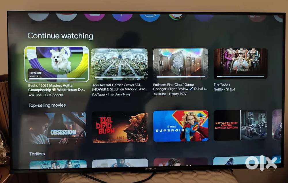 iFFALCON 43 4K Ultra HD Google TV (HDR10, Dolby Audio) – Like New, On