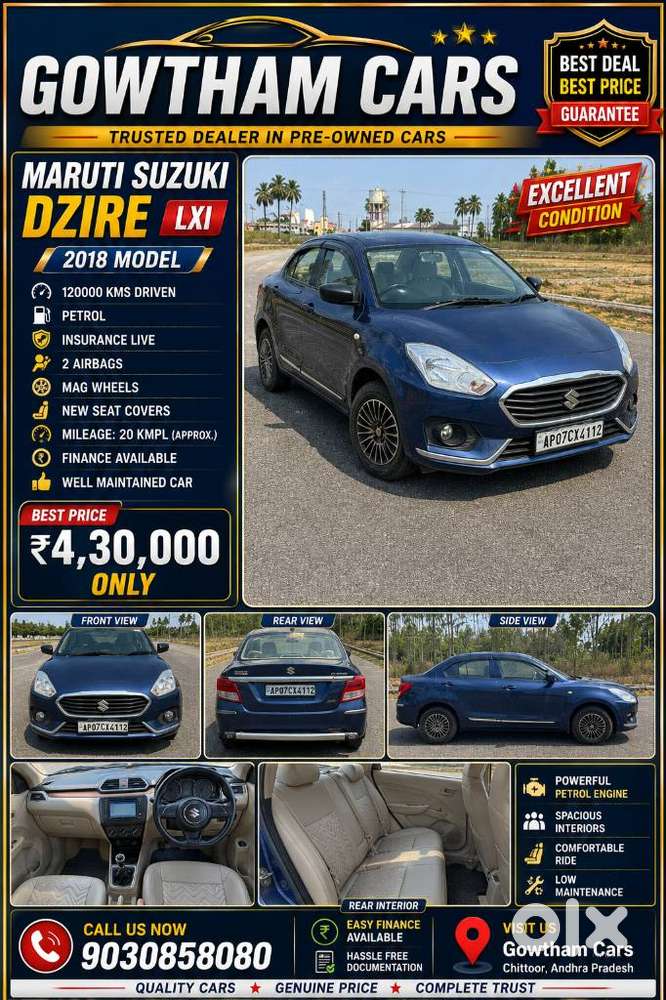 Maruti Suzuki Dzire, 2018