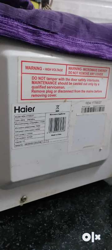 haier hda1770egt