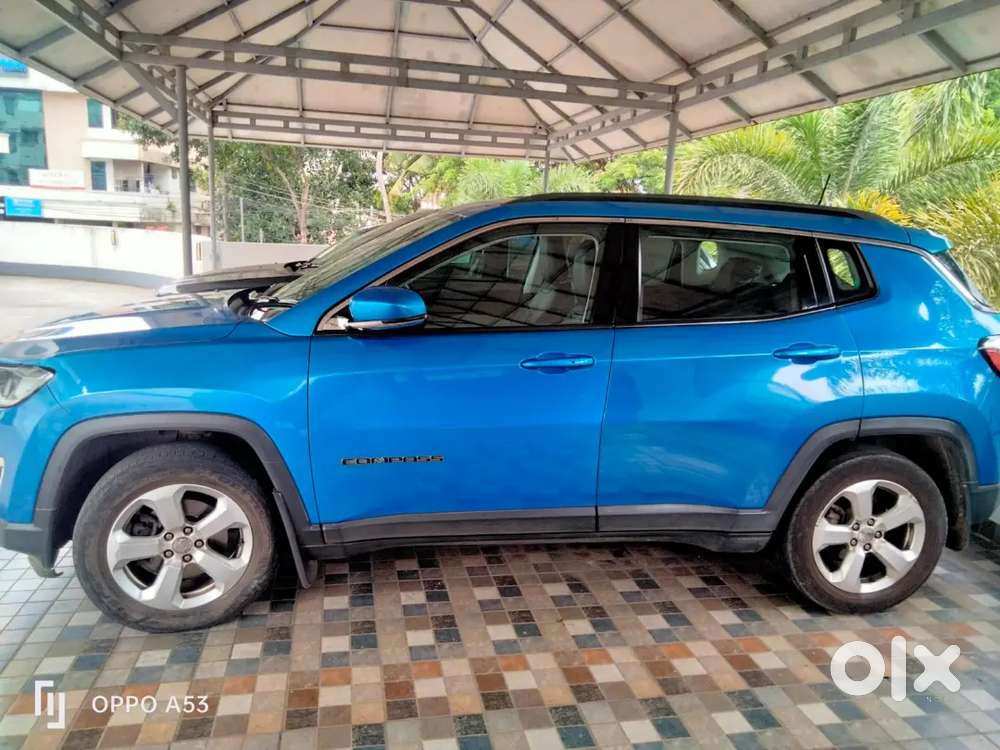 Blue Petrol Jeep Compass Car