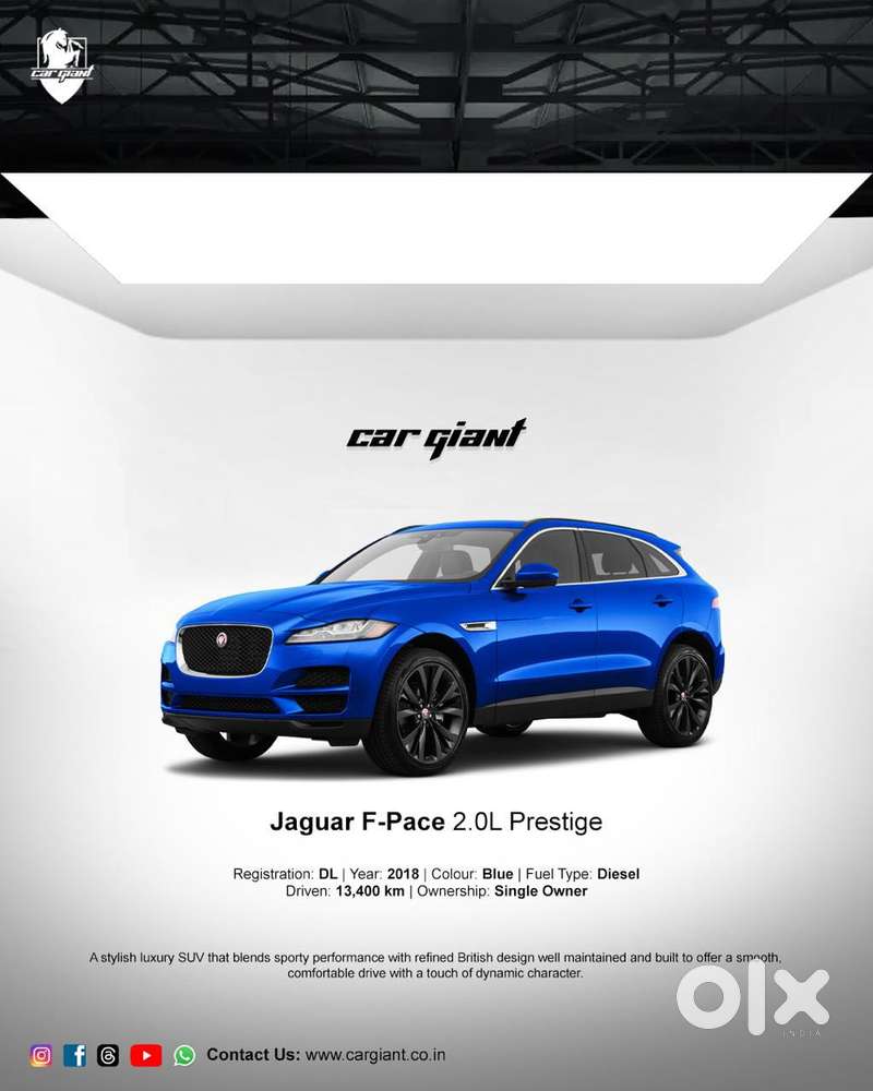 Jaguar F-pace Prestige 2.0 Awd, 2018, Diesel