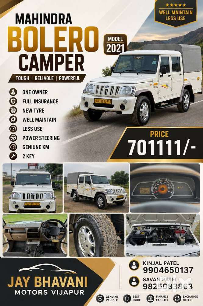 Mahindra Bolero Camper Dx, 2021, Diesel