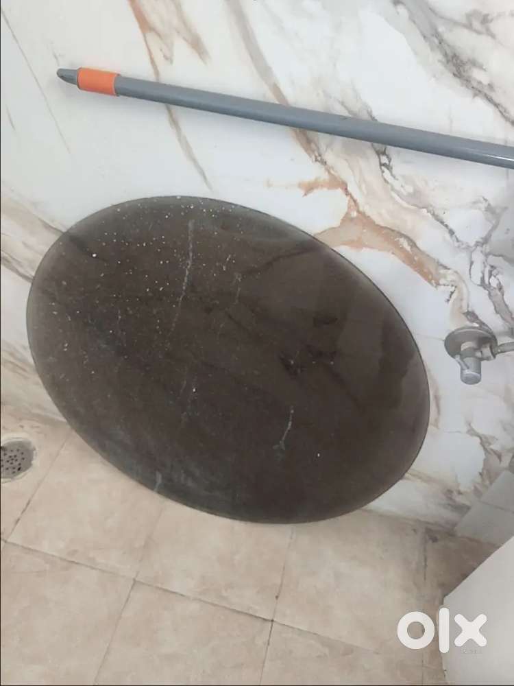 Table top - glass black
