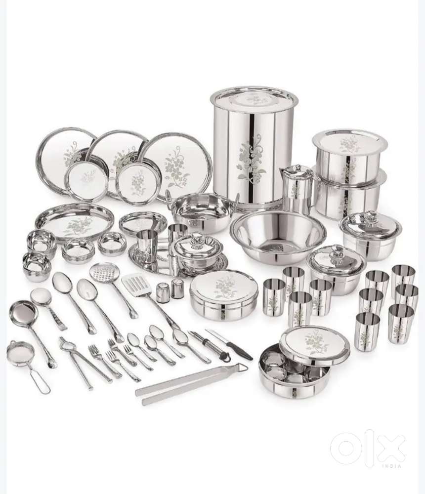 Tanishq 121 bartan set stainless