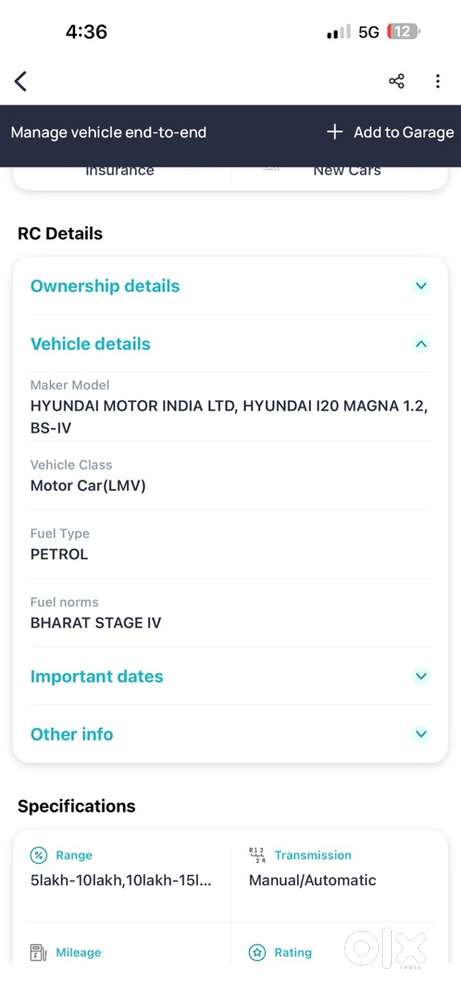 Hyundai I20 Petrol 2010 Year