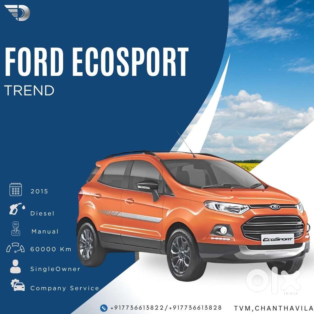 Ford Ecosport 1.5 Diesel Trend Plus, 2016, Diesel