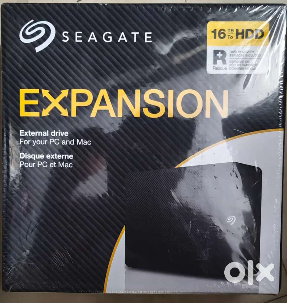 SEAGATE Expansion 16TB External Hard Drive, New, Sealpacked