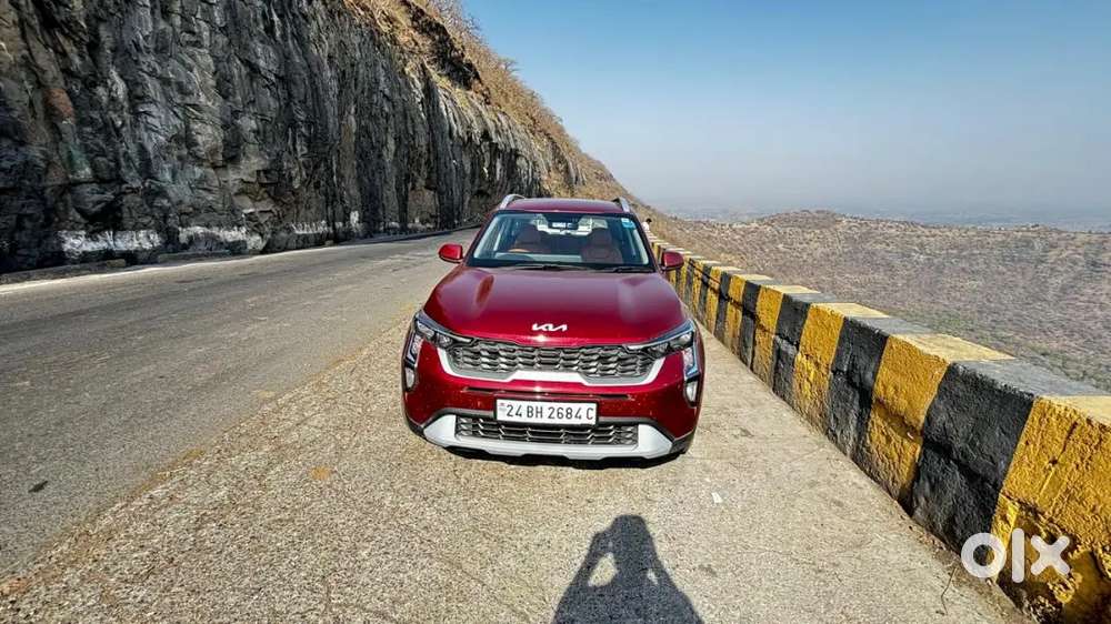 Kia Sonet Red 2024 Petrol Well Maintained With Bh Number Plate.