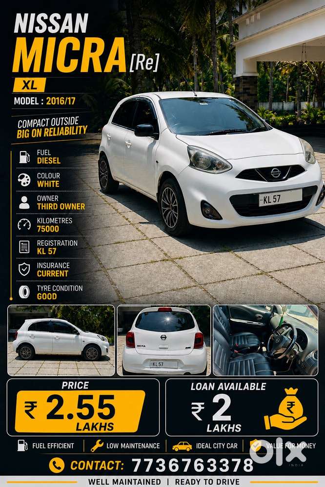 Nissan Micra Diesel Xl, 2016, Diesel
