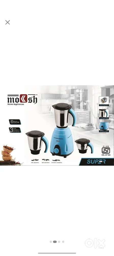 Moksh mixie and 4 jars
