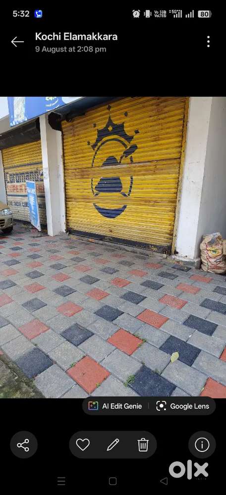 ELAMAKKARA NEAR PUNNAKKAL JN 2,000 SQFT RCC GODOWN RENT 70 K