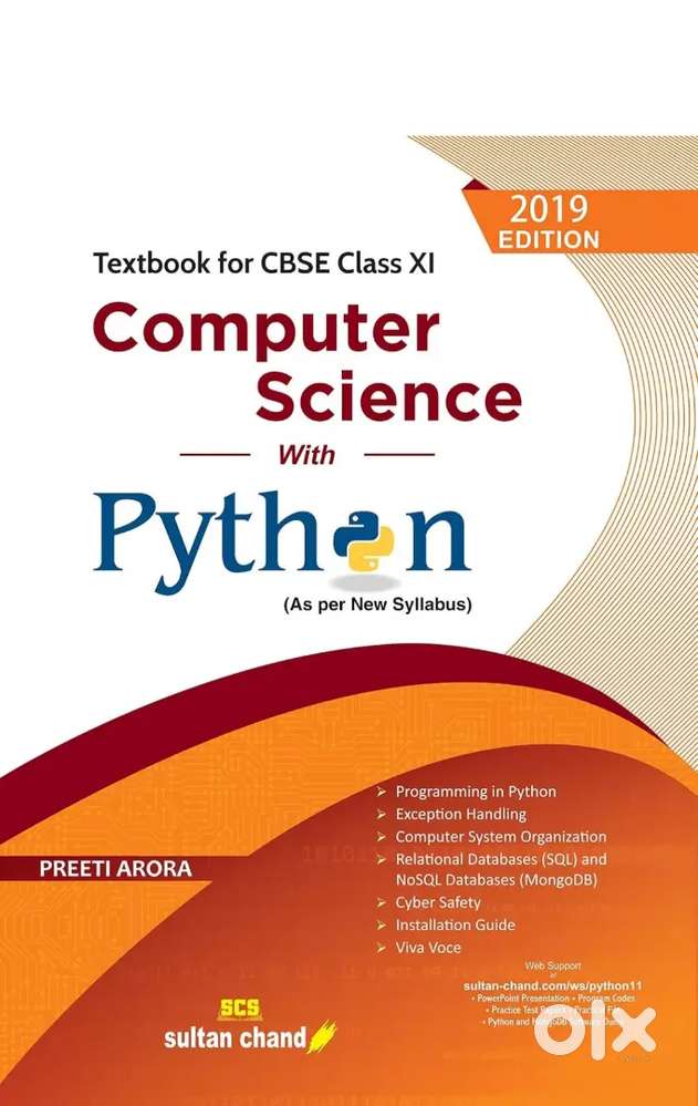 Preeti Arora Computer Science with Python; CBSE Class 11 & 12 Books